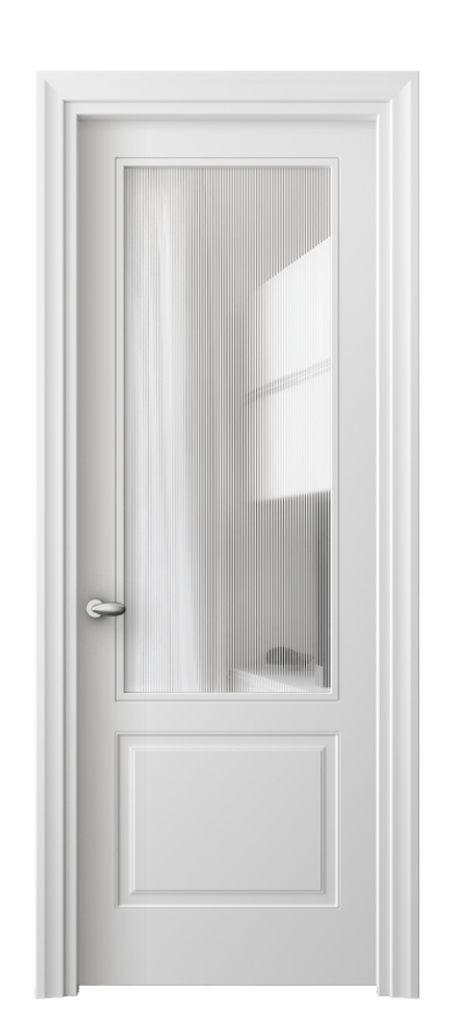 Дверь межкомнатная Esse 8552 Матовый белоснежный Рифлёное стекло "Дюна", триплекс, 8 мм Фигурный универсальный наличник МБЛ Цена 72099 ₽ Наличники уже входят в базовый комплект. Фабрика дверей Волховец 8 (800) 551 43 19 Межкомнатная дверь Esse 8552 Матовый белоснежный Рифлёное стекло "Дюна", триплекс, 8 мм Цена 72099 ₽ | Volhovec
