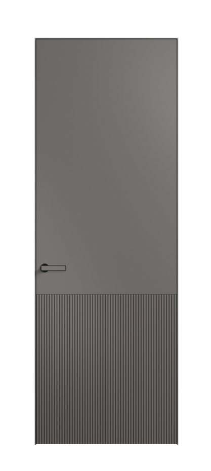 Дверь межкомнатная Вельвет 8204 Матовый классический серый. Скрытый короб Черный Цена 55219 . Фабрика дверей Волховец 8 (800) 551 43 19 Межкомнатная дверь Вельвет 8204 Матовый классический серый. Цена 55219 | Volhovec