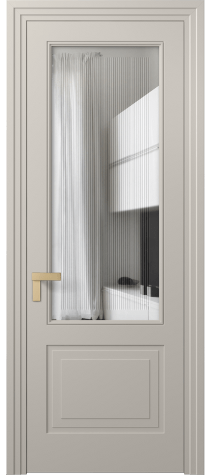 Дверь межкомнатная Rocca 8352 Матовый светло-бежевый Прозрачное стекло с гравировкой "Каннелюры", триплекс, 7 мм Фигурный наличник МСБЖ Цена 86899 ₽ Наличники уже входят в базовый комплект. Фабрика дверей Волховец 8 (800) 551 43 19 Межкомнатная дверь Rocca 8352 Матовый светло-бежевый Прозрачное стекло с гравировкой "Каннелюры", триплекс, 7 мм Цена 86899 ₽ | Volhovec