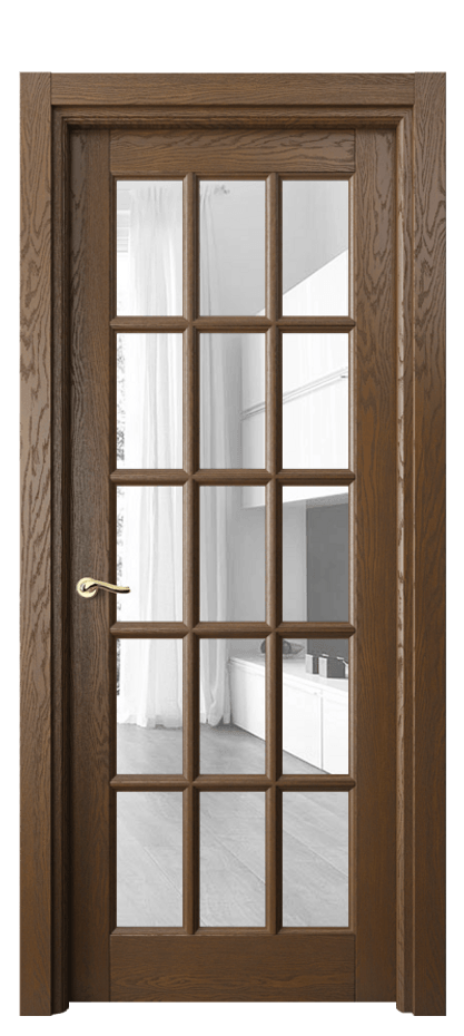 Дверь межкомнатная Lignum 0708 Дуб королевский брашированный Прозрачное стекло, 4 мм Гладкий наличник ДКР.Б Цена 163199 ₽ Наличники уже входят в базовый комплект. Фабрика дверей Волховец 8 (800) 551 43 19 Межкомнатная дверь Lignum 0708 Дуб королевский брашированный Прозрачное стекло, 4 мм Цена 163199 ₽ | Volhovec