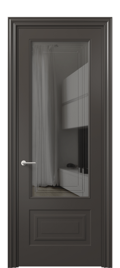 Дверь межкомнатная Mascot 8442 Матовый антрацит Прозрачное серое стекло с гравировкой "Грани", триплекс Фигурный наличник МАН Цена 82499 ₽ Наличники уже входят в базовый комплект. Фабрика дверей Волховец 8 (800) 551 43 19 Межкомнатная дверь Mascot 8442 Матовый антрацит Прозрачное серое стекло с гравировкой "Грани", триплекс Цена 82499 ₽ | Volhovec