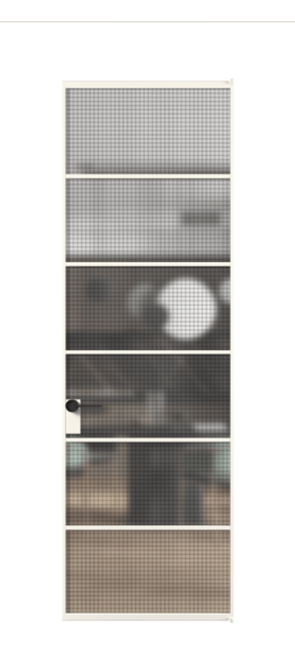 Алюминиевая дверь АЛПЛ040.04 Алюминий пудровый белый Декоративное стекло с сеткой "Mesh silver", триплекс. Без короба АПБЛ Цена 134030 Стоимость комплекта двери включает:
1. Полотно (600/650/700/750/800/850/900/950*2000-2400 мм).
2. Короб
3. Комплект фурнитуры (2 торцевые петли и магнитный замок с ответной планкой). Фабрика дверей Волховец 8 (800) 551 43 19 Алюминиевая дверь АЛПЛ040.04 Алюминий пудровый белый Декоративное стекло с сеткой "Mesh silver", триплекс Цена 134030 | Volhovec