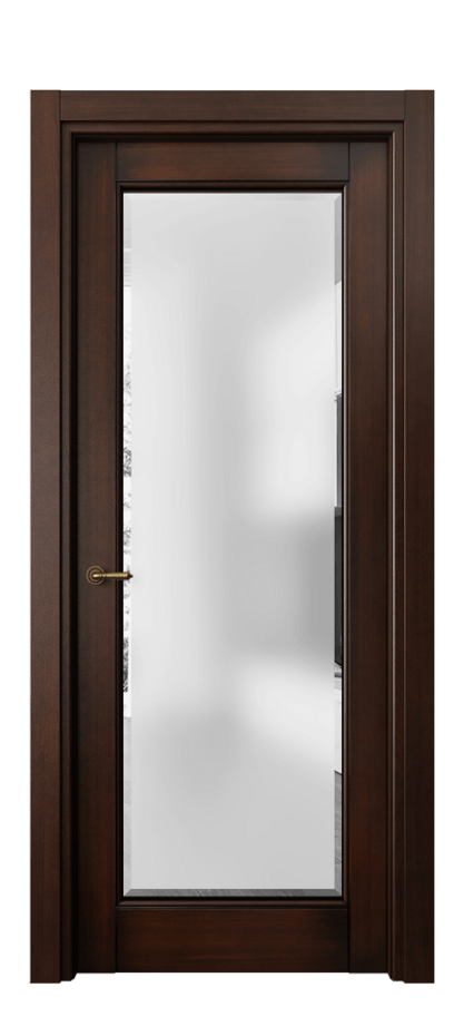 Дверь межкомнатная Toscana Elegante 6300 Бук тёмный с патиной Сатинированное стекло с фацетом, 6 мм Гладкий наличник БТП Цена 105899 ₽ Наличники уже входят в базовый комплект. Фабрика дверей Волховец 8 (800) 551 43 19 Межкомнатная дверь Toscana Elegante 6300 Бук тёмный с патиной Сатинированное стекло с фацетом, 6 мм Цена 105899 ₽ | Volhovec