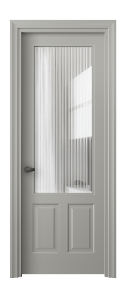 Дверь межкомнатная Esse 8522 Матовый нейтральный серый Рифлёное стекло "Дюна", триплекс Фигурный универсальный наличник МНСР Цена 3980 AZE Наличники уже входят в базовый комплект. Фабрика дверей Волховец 8 (800) 551 43 19 Межкомнатная дверь Esse 8522 Матовый нейтральный серый Рифлёное стекло "Дюна", триплекс Цена 3980 AZE | Volhovec