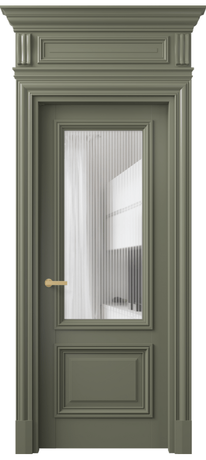 Дверь межкомнатная Антик 7302 Матовый оливковый тёмный Рифлёное стекло "Мору", триплекс КЭП + Объёмный фриз + Карниз МОТ Цена 168309 ₽ Наличники уже входят в базовый комплект. Фабрика дверей Волховец 8 (800) 551 43 19 Межкомнатная дверь Антик 7302 Матовый оливковый тёмный Рифлёное стекло "Мору", триплекс Цена 168309 ₽ | Volhovec
