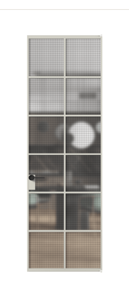 Алюминиевая дверь АЛПЛ040.05 Алюминий тёплый серый Декоративное стекло с сеткой "Mesh silver", триплекс. Без короба АТСР Цена 134030 Стоимость комплекта двери включает:
1. Полотно (600/650/700/750/800/850/900/950*2000-2400 мм).
2. Короб
3. Комплект фурнитуры (2 торцевые петли и магнитный замок с ответной планкой). Фабрика дверей Волховец 8 (800) 551 43 19 Алюминиевая дверь АЛПЛ040.05 Алюминий тёплый серый Декоративное стекло с сеткой "Mesh silver", триплекс Цена 134030 | Volhovec