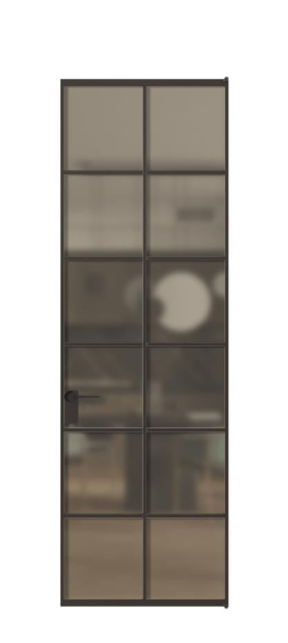 Алюминиевая дверь АЛПЛ040.05 Алюминий антрацит Сатинированное бронзовое стекло, триплекс. Без короба ААН Цена 128530 Стоимость комплекта двери включает:
1. Полотно (600/650/700/750/800/850/900/950*2000-2400 мм).
2. Короб
3. Комплект фурнитуры (2 торцевые петли и магнитный замок с ответной планкой). Фабрика дверей Волховец 8 (800) 551 43 19 Алюминиевая дверь АЛПЛ040.05 Алюминий антрацит Сатинированное бронзовое стекло, триплекс Цена 128530 | Volhovec