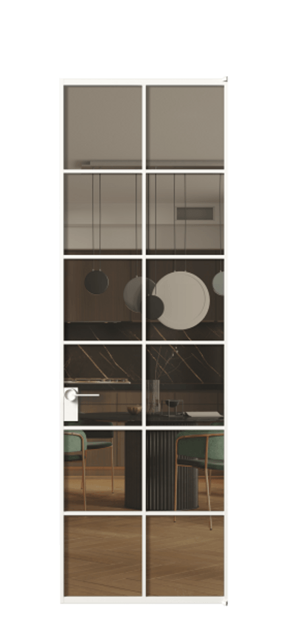 Алюминиевая дверь АЛПЛ040.05 Алюминий Белый Прозрачное бронзовое стекло, триплекс. Без короба бел Цена 124530 Стоимость комплекта двери включает:
1. Полотно (600/650/700/750/800/850/900/950*2000-2400 мм).
2. Короб
3. Комплект фурнитуры (2 торцевые петли и магнитный замок с ответной планкой). Фабрика дверей Волховец 8 (800) 551 43 19 Алюминиевая дверь АЛПЛ040.05 Алюминий Белый Прозрачное бронзовое стекло, триплекс Цена 124530 | Volhovec