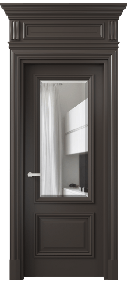 Дверь межкомнатная Antique 7302 Бук антрацит Прозрачное стекло с фацетом КЭП + Объёмный фриз + Карниз БАН Цена 164609 ₽ Наличники уже входят в базовый комплект. Фабрика дверей Волховец 8 (800) 551 43 19 Межкомнатная дверь Antique 7302 Бук антрацит Прозрачное стекло с фацетом Цена 164609 ₽ | Volhovec