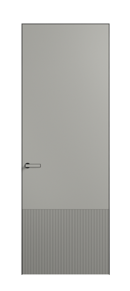 Дверь межкомнатная Вельвет 8202 Матовый нейтральный серый. Скрытый короб Черный Цена 64969 . Фабрика дверей Волховец 8 (800) 551 43 19 Межкомнатная дверь Вельвет 8202 Матовый нейтральный серый. Цена 64969 | Volhovec