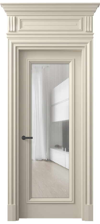 Дверь межкомнатная Антик 7300 Матовый бежево-серый Рифлёное стекло "Мору", триплекс КЭП + Объёмный фриз + Карниз МБСР Цена 168309 ₽ Наличники уже входят в базовый комплект. Фабрика дверей Волховец 8 (800) 551 43 19 Межкомнатная дверь Антик 7300 Матовый бежево-серый Рифлёное стекло "Мору", триплекс Цена 168309 ₽ | Volhovec