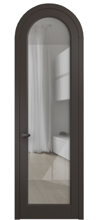 Дверь межкомнатная Палаццо 6814 Матовый антрацит Рефлективное прозрачное стекло "Стопсол", калёное 0536R МАН Цена 27031340 so'm Наличники уже входят в базовый комплект. Фабрика дверей Волховец 8 (800) 551 43 19 Межкомнатная дверь Палаццо 6814 Матовый антрацит Рефлективное прозрачное стекло "Стопсол", калёное Цена 27031340 so'm | Volhovec