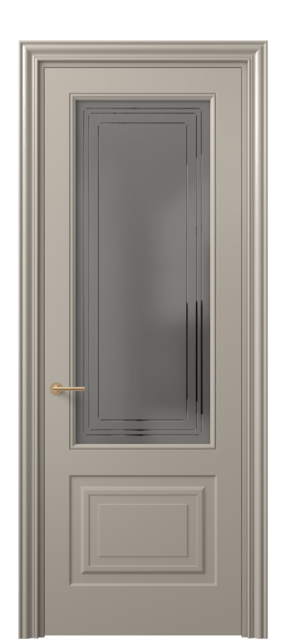 Дверь межкомнатная Mascot 8452 Матовый бисквитный Сатинированное серое стекло с гравировкой "Грани", триплекс Фигурный наличник МБСК Цена 69959 ₽ Наличники уже входят в базовый комплект. Фабрика дверей Волховец 8 (800) 551 43 19 Межкомнатная дверь Mascot 8452 Матовый бисквитный Сатинированное серое стекло с гравировкой "Грани", триплекс Цена 69959 ₽ | Volhovec