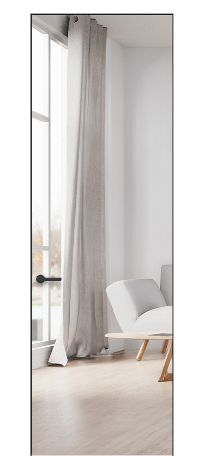 Дверь межкомнатная Select АКУ 0013 Зеркало с одной стороны Скрытый универсальный короб Черный Цена 26100 ₽ Наличники уже входят в базовый комплект. Фабрика дверей Волховец 8 (800) 551 43 19 Межкомнатная дверь Select АКУ 0013 Зеркало с одной стороны Цена 26100 ₽ | Volhovec