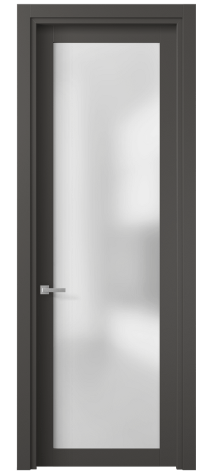 Дверь межкомнатная Planum 2102 ПЭТ графитовый Сатинированное стекло Гладкий наличник ПЭГФ  Цена 6028900 so'm Наличники уже входят в базовый комплект. Фабрика дверей Волховец 8 (800) 551 43 19 Межкомнатная дверь Planum 2102 ПЭТ графитовый Сатинированное стекло Цена 6028900 so'm | Volhovec