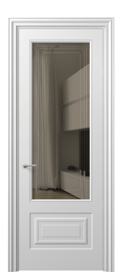 Дверь межкомнатная Mascot 8442 Матовый белоснежный Прозрачное бронзовое стекло с гравировкой "Грани", триплекс, 7 мм Фигурный наличник МБЛ Цена 62079 ₽ Наличники уже входят в базовый комплект. Фабрика дверей Волховец 8 (800) 551 43 19 Межкомнатная дверь Mascot 8442 Матовый белоснежный Прозрачное бронзовое стекло с гравировкой "Грани", триплекс, 7 мм Цена 62079 ₽ | Volhovec