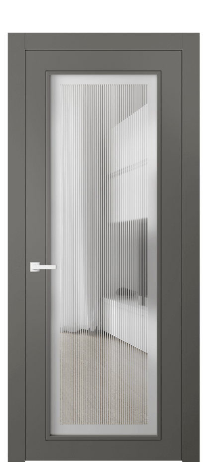 Дверь межкомнатная Neo Classic 8000 Матовый классический серый Сатинированное с гравировкой "Каннелюры", триплекс Гладкий компланарный наличник МКЛС Цена 66959 ₽ Наличники уже входят в базовый комплект. Фабрика дверей Волховец 8 (800) 551 43 19 Межкомнатная дверь Neo Classic 8000 Матовый классический серый Сатинированное с гравировкой "Каннелюры", триплекс Цена 66959 ₽ | Volhovec