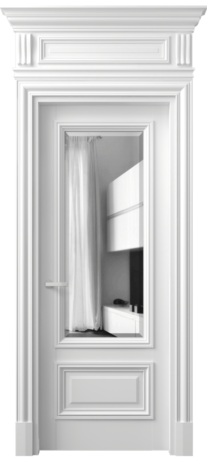 Дверь межкомнатная Антик 7306 Матовый белоснежный Двустороннее зеркало с фацетом, триплекс КЭП + Объёмный фриз + Карниз МБЛ Цена 167309 ₽ Наличники уже входят в базовый комплект. Фабрика дверей Волховец 8 (800) 551 43 19 Межкомнатная дверь Антик 7306 Матовый белоснежный Двустороннее зеркало с фацетом, триплекс Цена 167309 ₽ | Volhovec