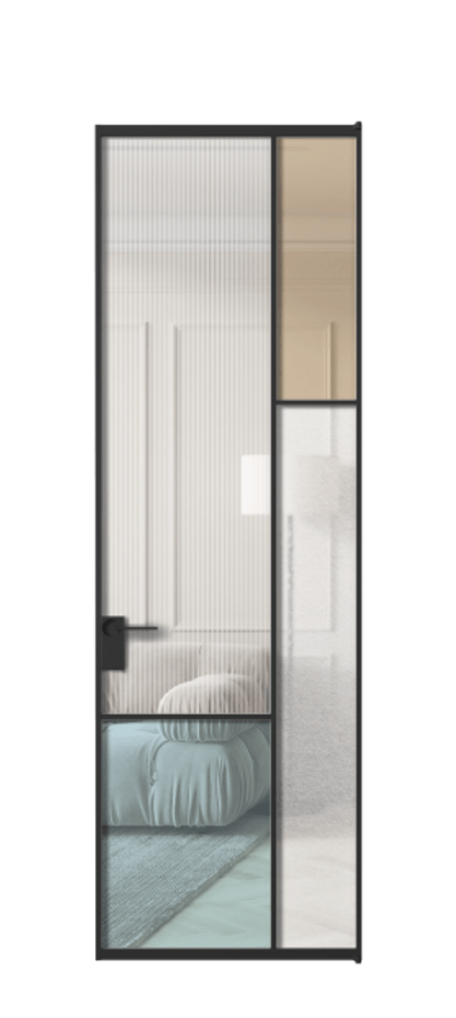 Дверь межкомнатная Mosaic АЛПЛ041.12 Алюминий Черный Комбинация стекол Группы 1 и Группы 3 Без короба чер Цена 150790 Стоимость комплекта двери включает:
1. Полотно (600/650/700/750/800/850/900/950*2000-2400 мм).
2. Короб
3. Комплект фурнитуры (2 торцевые петли и магнитный замок с ответной планкой). Фабрика дверей Волховец 8 (800) 551 43 19 Межкомнатная дверь Mosaic АЛПЛ041.12 Алюминий Черный Комбинация стекол Группы 1 и Группы 3 Цена 150790 ₽ | Volhovec