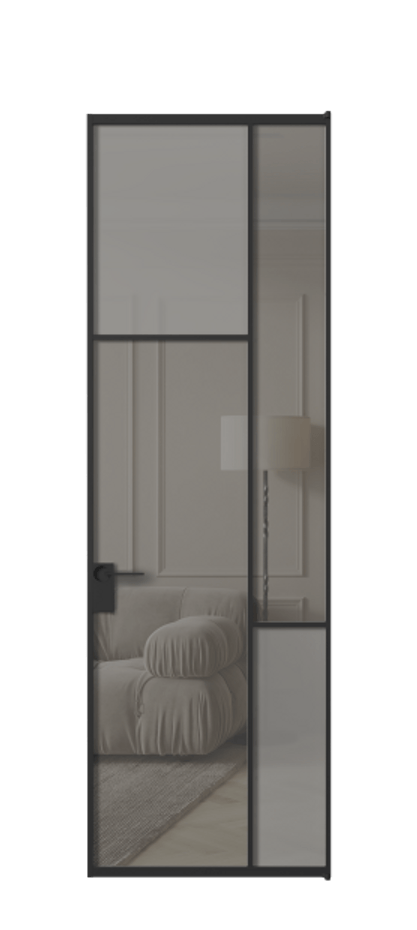 Дверь межкомнатная Mosaic АЛПЛ041.10 Алюминий Черный Сатинированное серое стекло, триплекс, 6 мм + Прозрачное серое стекло, триплекс, 6 мм Без короба чер Цена 150790 Стоимость комплекта двери включает:
1. Полотно (600/650/700/750/800/850/900/950*2000-2400 мм).
2. Короб
3. Комплект фурнитуры (2 торцевые петли и магнитный замок с ответной планкой). Фабрика дверей Волховец 8 (800) 551 43 19 Межкомнатная дверь Mosaic АЛПЛ041.10 Алюминий Черный Сатинированное серое стекло, триплекс, 6 мм + Прозрачное серое стекло, триплекс, 6 мм Цена 150790 ₽ | Volhovec