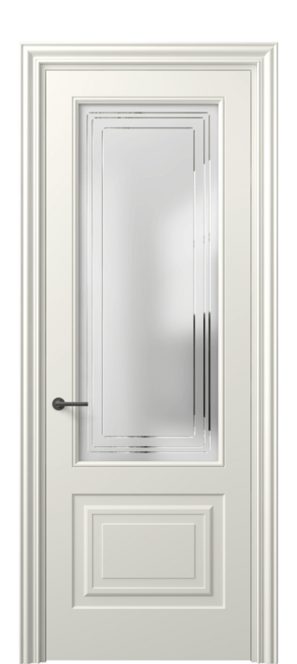 Дверь межкомнатная Маскот 8452 Матовый жемчужный Сатинированное стекло с гравировкой "Грани", триплекс Фигурный наличник МЖМ Цена 66824 ₽ Наличники уже входят в базовый комплект. Фабрика дверей Волховец 8 (800) 551 43 19 Межкомнатная дверь Маскот 8452 Матовый жемчужный Сатинированное стекло с гравировкой "Грани", триплекс Цена 66824 ₽ | Volhovec