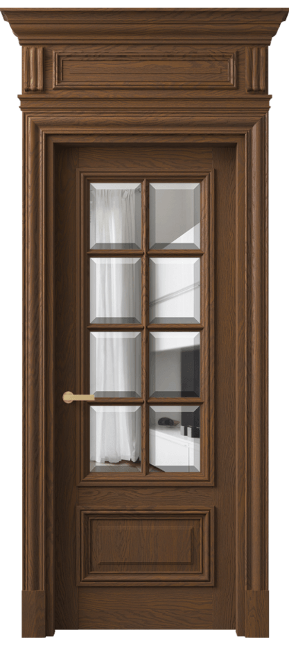 Дверь межкомнатная Antique 7316 Дуб каштановый матовый Прозрачное стекло с фацетом, 6 мм КЭП + Объёмный фриз + Карниз ДКШ.М Цена 278869 ₽ Наличники уже входят в базовый комплект. Фабрика дверей Волховец 8 (800) 551 43 19 Межкомнатная дверь Antique 7316 Дуб каштановый матовый Прозрачное стекло с фацетом, 6 мм Цена 278869 ₽ | Volhovec