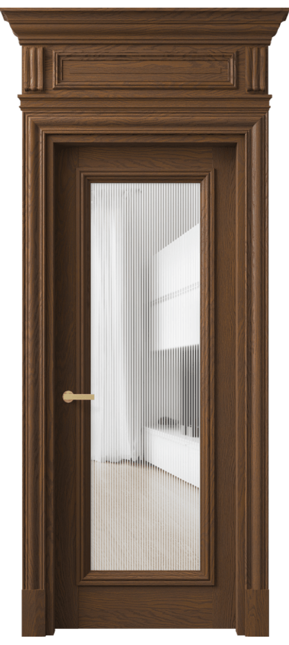 Дверь межкомнатная Antique 7300 Дуб каштановый матовый Рифлёное стекло "Дюна", триплекс, 8 мм КЭП + Объёмный фриз + Карниз ДКШ.М Цена 142799 ₽ Наличники уже входят в базовый комплект. Фабрика дверей Волховец 8 (800) 551 43 19 Межкомнатная дверь Antique 7300 Дуб каштановый матовый Рифлёное стекло "Дюна", триплекс, 8 мм Цена 142799 ₽ | Volhovec