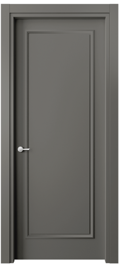 Дверь межкомнатная Paris 8101 Матовый классический серый Гладкий наличник МКЛС Цена 48559 ₽ Наличники уже входят в базовый комплект. Фабрика дверей Волховец 8 (800) 551 43 19 Межкомнатная дверь Paris 8101 Матовый классический серый Цена 48559 ₽| Volhovec