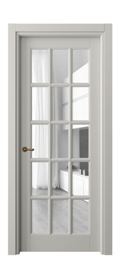 Дверь межкомнатная Тоскана Грильято 6311 Матовый тёплый серый Прозрачное стекло Гладкий наличник МТСР Цена 111899 ₽ Наличники уже входят в базовый комплект. Фабрика дверей Волховец 8 (800) 551 43 19 Межкомнатная дверь Тоскана Грильято 6311 Матовый тёплый серый Прозрачное стекло Цена 111899 ₽ | Volhovec