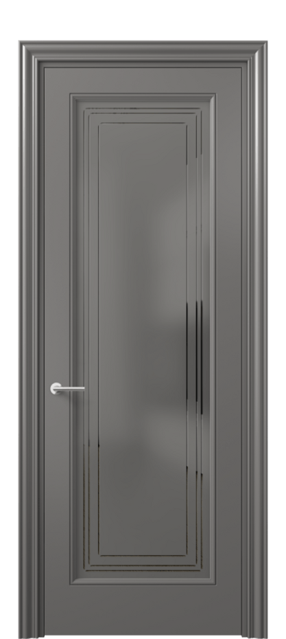 Дверь межкомнатная Mascot 8400 Матовый классический серый Сатинированное серое стекло с гравировкой "Грани", триплекс, 7 мм Фигурный наличник МКЛС Цена 77599 ₽ Наличники уже входят в базовый комплект. Фабрика дверей Волховец 8 (800) 551 43 19 Межкомнатная дверь Mascot 8400 Матовый классический серый Сатинированное серое стекло с гравировкой "Грани", триплекс, 7 мм Цена 77599 ₽ | Volhovec