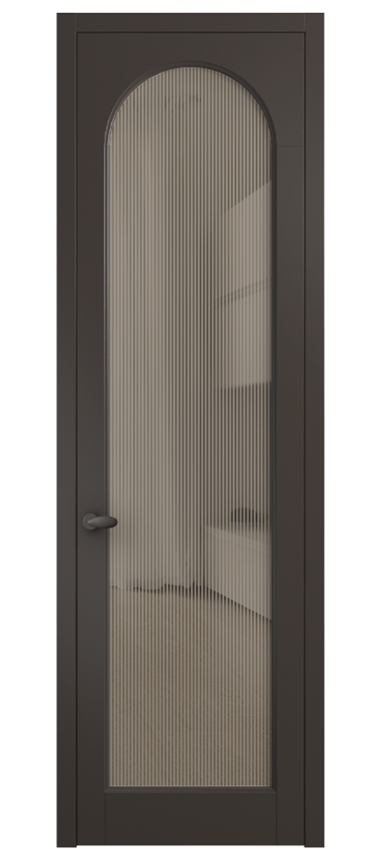 Дверь межкомнатная Палаццо 6804 Матовый антрацит Рифлёное бронзовое стекло "Дюна", триплекс 0536 МАН Цена 103029 ₽ Наличники уже входят в базовый комплект. Фабрика дверей Волховец 8 (800) 551 43 19 Межкомнатная дверь Палаццо 6804 Матовый антрацит Рифлёное бронзовое стекло "Дюна", триплекс Цена 103029 ₽ | Volhovec