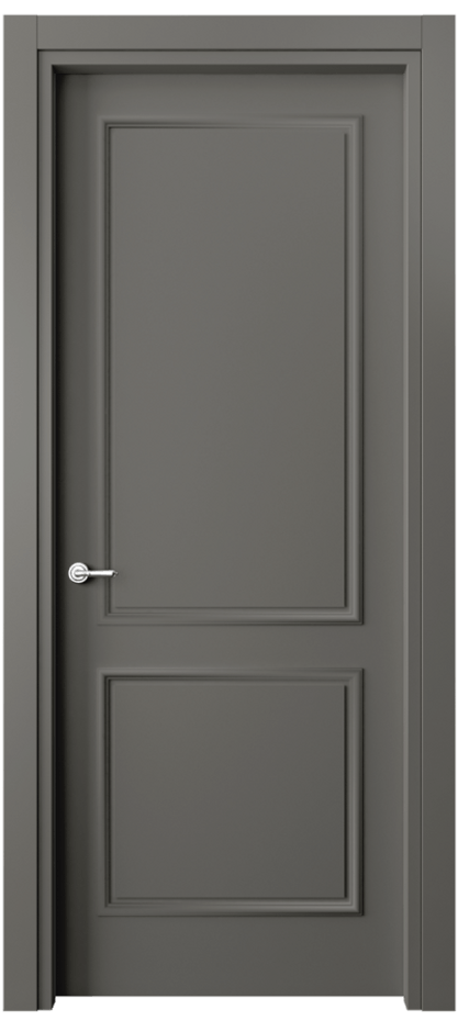 Дверь межкомнатная Париж 8121 Матовый классический серый Гладкий наличник МКЛС Цена 52424 ₽ Наличники уже входят в базовый комплект. Фабрика дверей Волховец 8 (800) 551 43 19 Межкомнатная дверь Париж 8121 Матовый классический серый Цена 52424 ₽| Volhovec