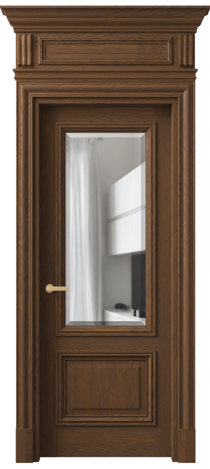 Дверь межкомнатная Антик 7302 Дуб каштановый матовый Прозрачное стекло с фацетом КЭП + Объёмный фриз + Карниз ДКШ.М Цена 266349 ₽ Наличники уже входят в базовый комплект. Фабрика дверей Волховец 8 (800) 551 43 19 Межкомнатная дверь Антик 7302 Дуб каштановый матовый Прозрачное стекло с фацетом Цена 266349 ₽ | Volhovec