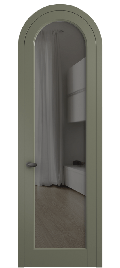 Дверь межкомнатная Палаццо 6814 Матовый оливковый тёмный Прозрачное серое стекло, триплекс 0536R МОТ Цена 128259 ₽ Наличники уже входят в базовый комплект. Фабрика дверей Волховец 8 (800) 551 43 19 Межкомнатная дверь Палаццо 6814 Матовый оливковый тёмный Прозрачное серое стекло, триплекс Цена 128259 ₽ | Volhovec