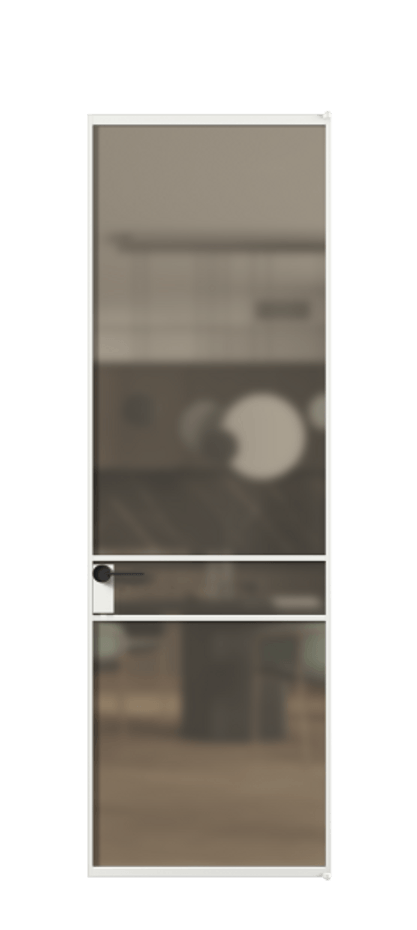 Алюминиевая дверь АЛПЛ040.02 Алюминий белоснежный Сатинированное бронзовое стекло, триплекс. Без короба АБЛ Цена 123970 Стоимость комплекта двери включает:
1. Полотно (600/650/700/750/800/850/900/950*2000-2400 мм).
2. Короб
3. Комплект фурнитуры (2 торцевые петли и магнитный замок с ответной планкой). Фабрика дверей Волховец 8 (800) 551 43 19 Алюминиевая дверь АЛПЛ040.02 Алюминий белоснежный Сатинированное бронзовое стекло, триплекс Цена 123970 | Volhovec