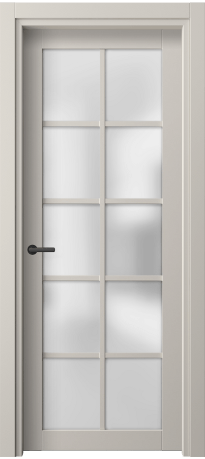 Дверь межкомнатная Neo 2106 ПЭТ светло-серый Сатинированное стекло Гладкий классический наличник ПЭСС  Цена 33699 ₽ Наличники уже входят в базовый комплект. Фабрика дверей Волховец 8 (800) 551 43 19 Межкомнатная дверь Neo 2106 ПЭТ светло-серый Сатинированное стекло Цена 33699 ₽ | Volhovec