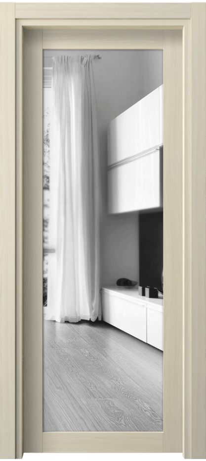 Дверь межкомнатная Neo 2102 Молочный ясень Двустороннее зеркало, триплекс Гладкий классический наличник МОЯ Цена 23899 ₽ Наличники уже входят в базовый комплект. Фабрика дверей Волховец 8 (800) 551 43 19 Межкомнатная дверь Neo 2102 Молочный ясень Двустороннее зеркало, триплекс Цена 23899 ₽ | Volhovec