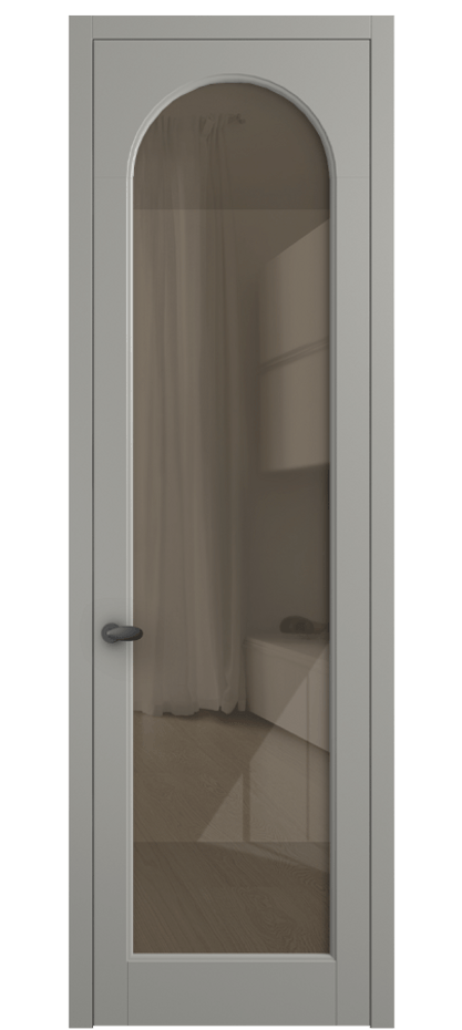 Дверь межкомнатная Палаццо 6804 Матовый нейтральный серый Рефлективное бронзовое стекло "Stopsol", калёное 0536 МНСР Цена 105029 ₽ Наличники уже входят в базовый комплект. Фабрика дверей Волховец 8 (800) 551 43 19 Межкомнатная дверь Палаццо 6804 Матовый нейтральный серый Рефлективное бронзовое стекло "Stopsol", калёное Цена 105029 ₽ | Volhovec