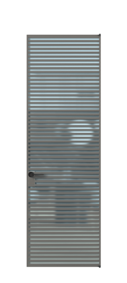 Алюминиевая дверь АЛПЛ040.07  Алюминий классический серый Сатинированное голубое стекло, триплекс, 6мм. Без короба АКЛС  Цена 217390 Стоимость комплекта двери включает: 
1. Полотно (600/650/700/750/800/850/900/950*2000-2400 мм).
2. Короб
3. Комплект фурнитуры (2 торцевые петли и магнитный замок с ответной планкой). Фабрика дверей Волховец 8 (800) 551 43 19  Алюминиевая дверь АЛПЛ040.07 Алюминий классический серый Сатинированное голубое стекло, триплекс, 6мм Цена 217390  | Volhovec