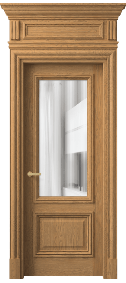 Дверь межкомнатная Antique 7302 Дуб пшеничный матовый Рифлёное стекло "Дюна", триплекс, 8 мм КЭП + Объёмный фриз + Карниз ДПШ.М Цена 149940 ₽ Наличники уже входят в базовый комплект. Фабрика дверей Волховец 8 (800) 551 43 19 Межкомнатная дверь Antique 7302 Дуб пшеничный матовый Рифлёное стекло "Дюна", триплекс, 8 мм Цена 149940 ₽ | Volhovec