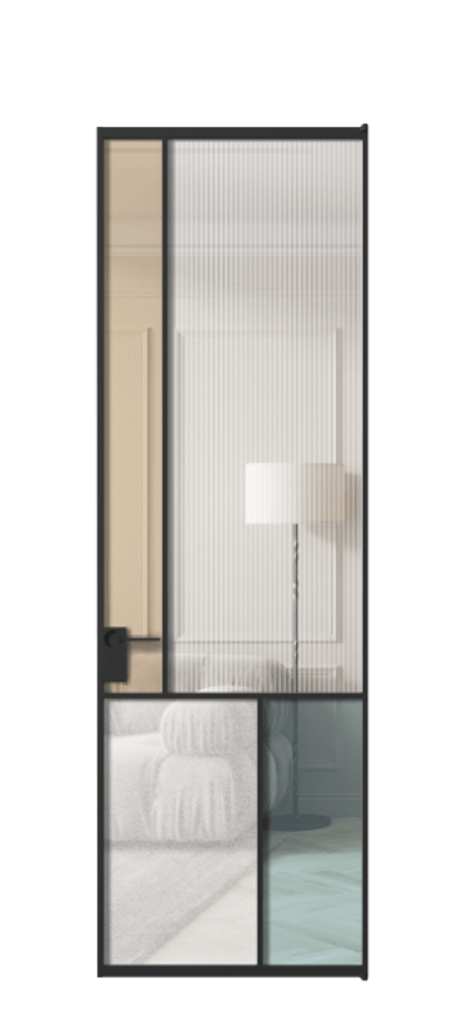 Дверь межкомнатная Mosaic АЛПЛ041.20 Алюминий Черный Комбинация стекол Группы 1 и Группы 3 Без короба чер Цена 150790 Стоимость комплекта двери включает:
1. Полотно (600/650/700/750/800/850/900/950*2000-2400 мм).
2. Короб
3. Комплект фурнитуры (2 торцевые петли и магнитный замок с ответной планкой). Фабрика дверей Волховец 8 (800) 551 43 19 Межкомнатная дверь Mosaic АЛПЛ041.20 Алюминий Черный Комбинация стекол Группы 1 и Группы 3 Цена 150790 ₽ | Volhovec