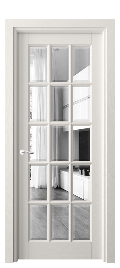 Дверь межкомнатная Лигнум 0708 Дуб пудровый белый Двустороннее зеркало с фацетом, триплекс Гладкий наличник ДПБЛ Цена 164399 ₽ Наличники уже входят в базовый комплект. Фабрика дверей Волховец 8 (800) 551 43 19 Межкомнатная дверь Лигнум 0708 Дуб пудровый белый Двустороннее зеркало с фацетом, триплекс Цена 164399 ₽ | Volhovec