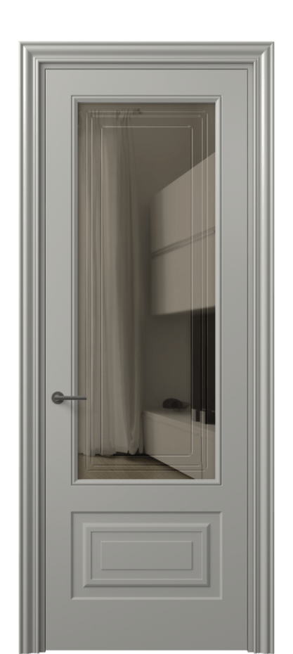 Дверь межкомнатная Mascot 8442 Матовый нейтральный серый Прозрачное бронзовое стекло с гравировкой "Грани", триплекс Фигурный наличник МНСР Цена 81799 ₽ Наличники уже входят в базовый комплект. Фабрика дверей Волховец 8 (800) 551 43 19 Межкомнатная дверь Mascot 8442 Матовый нейтральный серый Прозрачное бронзовое стекло с гравировкой "Грани", триплекс Цена 81799 ₽ | Volhovec