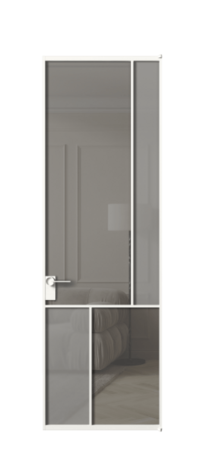 Дверь межкомнатная Mosaic АЛПЛ041.21 Алюминий Белый Сатинированное серое стекло, триплекс, 6 мм + Прозрачное серое стекло, триплекс, 6 мм Без короба бел Цена 150790 Стоимость комплекта двери включает:
1. Полотно (600/650/700/750/800/850/900/950*2000-2400 мм).
2. Короб
3. Комплект фурнитуры (2 торцевые петли и магнитный замок с ответной планкой). Фабрика дверей Волховец 8 (800) 551 43 19 Межкомнатная дверь Mosaic АЛПЛ041.21 Алюминий Белый Сатинированное серое стекло, триплекс, 6 мм + Прозрачное серое стекло, триплекс, 6 мм Цена 150790 ₽ | Volhovec