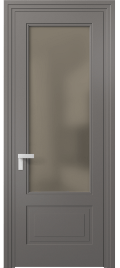 Дверь межкомнатная Rocca 8342 Матовый классический серый Сатинированное бронзовое стекло, триплекс, 8 мм Каскадный компланарный наличник МКЛС Цена 77899 ₽ Наличники уже входят в базовый комплект. Фабрика дверей Волховец 8 (800) 551 43 19 Межкомнатная дверь Rocca 8342 Матовый классический серый Сатинированное бронзовое стекло, триплекс, 8 мм Цена 77899 ₽ | Volhovec