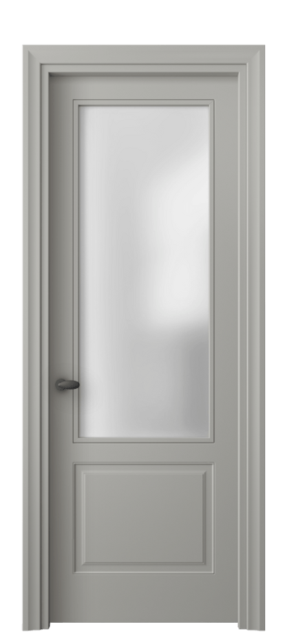 Дверь межкомнатная Esse 8552 Матовый нейтральный серый Сатинированное стекло Фигурный универсальный наличник МНСР Цена 56239 ₽ Наличники уже входят в базовый комплект. Фабрика дверей Волховец 8 (800) 551 43 19 Межкомнатная дверь Esse 8552 Матовый нейтральный серый Сатинированное стекло Цена 56239 ₽ | Volhovec