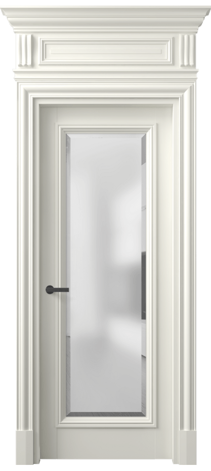 Дверь межкомнатная Антик 7300 Матовый жемчужный Сатинированное стекло с фацетом КЭП + Объёмный фриз + Карниз МЖМ Цена 162309 ₽ Наличники уже входят в базовый комплект. Фабрика дверей Волховец 8 (800) 551 43 19 Межкомнатная дверь Антик 7300 Матовый жемчужный Сатинированное стекло с фацетом Цена 162309 ₽ | Volhovec