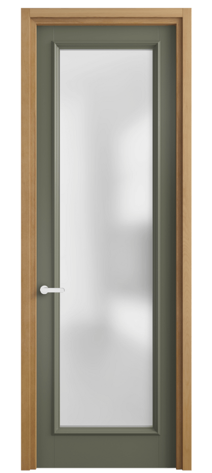 Дверь межкомнатная Шарм 6702 Матовый оливковый тёмный Сатинированное стекло Узкий классический наличник БНМ Цена 100399 ₽ Наличники уже входят в базовый комплект. Фабрика дверей Волховец 8 (800) 551 43 19 Межкомнатная дверь Шарм 6702 Матовый оливковый тёмный Сатинированное стекло Цена 100399 ₽ | Volhovec