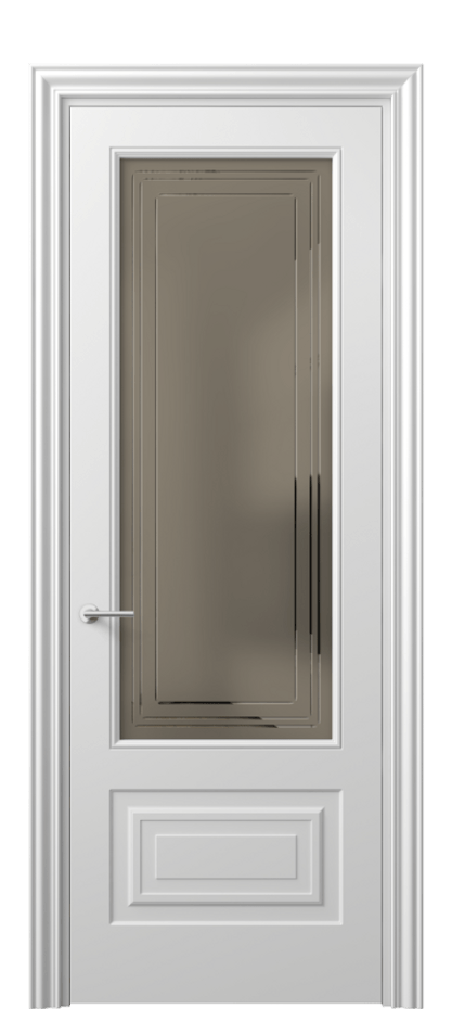 Дверь межкомнатная Маскот 8442 Матовый белоснежный Сатинированное бронзовое стекло с гравировкой "Грани", триплекс Фигурный наличник МБЛ Цена 82499 ₽ Наличники уже входят в базовый комплект. Фабрика дверей Волховец 8 (800) 551 43 19 Межкомнатная дверь Маскот 8442 Матовый белоснежный Сатинированное бронзовое стекло с гравировкой "Грани", триплекс Цена 82499 ₽ | Volhovec
