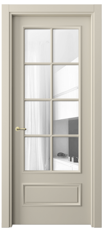 Дверь межкомнатная Paris 8112 Матовый бежево-серый Прозрачное стекло, 4 мм Гладкий наличник МБСР Цена 72399 ₽ Наличники уже входят в базовый комплект. Фабрика дверей Волховец 8 (800) 551 43 19 Межкомнатная дверь Paris 8112 Матовый бежево-серый Прозрачное стекло, 4 мм Цена 72399 ₽| Volhovec